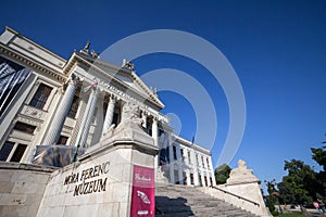 Main building of Mora Ferenc Museum in the end of the afternoon. It`s the main museum in Szeged