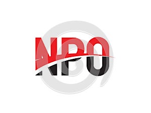 NPO Letter Initial Logo Design Vector Illustration