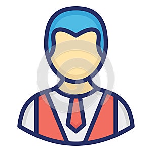 Profile avatar Isolated Vector icon which can easily modify or edit photo