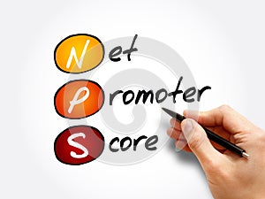 NPS - Net Promoter Score acronym photo