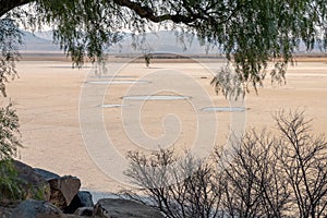 Nqweba Dam at Graaff-Reinet during drought