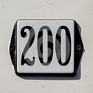 House number 200