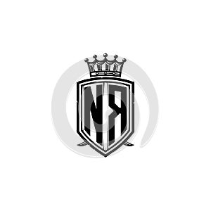 NR Logo Monogram Shield Crown Luxury Design