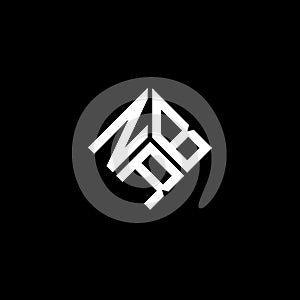 NRB letter logo design on black background. NRB creative initials letter logo concept. NRB letter design photo