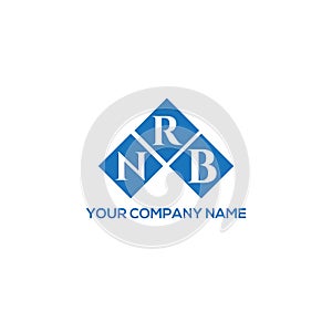 NRB letter logo design on white background. NRB creative initials letter logo concept. NRB letter design.NRB letter logo design on photo