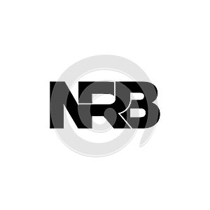 NRB letter monogram logo design vector photo