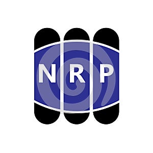 NRP letter logo design on white background. Creative modern NRP letter logo design. Vector design