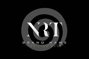 NRT abstract letter logo design