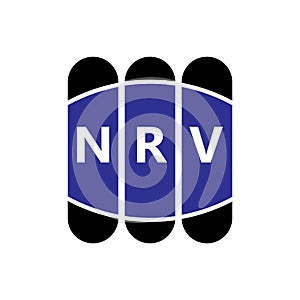 NRV letter logo design on white background. Creative modern NRV letter logo design. Vector design