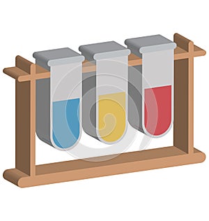 Sample Tube Isolated Vector Icon Editable