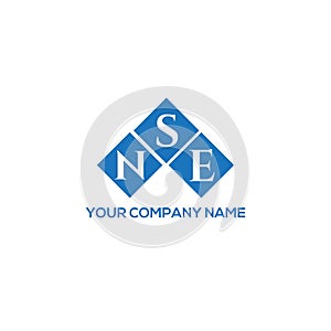 NSE letter logo design on white background. NSE creative initials letter logo concept. NSE letter design