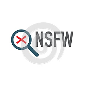 NSFW icon with graphic