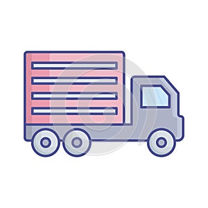 Shipping van Vector Icon which can easily modify or edit