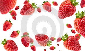 Strawberries with effect. photo