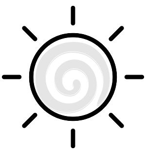 Sunny day Vector Icon which can easily modified or edit photo