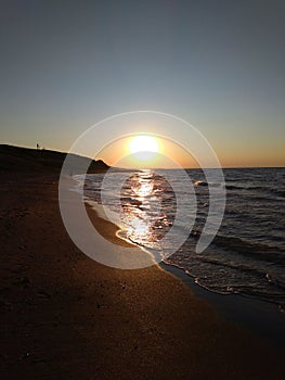 Sunset on the Azov Sea photo