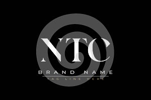 NTC abstract letter logo design