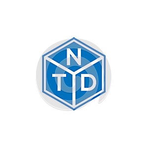 NTD letter logo design on black background. NTD creative initials letter logo concept. NTD letter design photo
