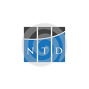 NTD letter logo design on WHITE background. NTD creative initials letter logo concept. NTD letter design photo
