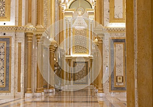 nterior elements inside of a palace. Luxury photo