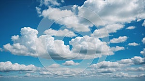 nternational Day for the Preservation of the Ozone Layer. Beautiful blue sky and white clouds abstract