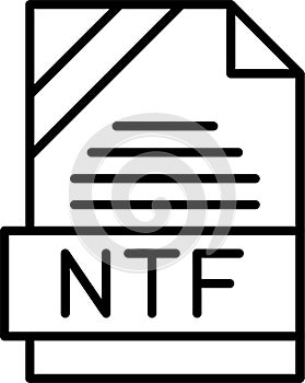 NTF Outline Vector Icon