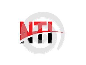 NTI Letter Initial Logo Design Vector Illustration