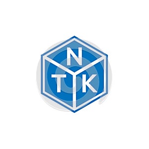 NTK letter logo design on black background. NTK creative initials letter logo concept. NTK letter design