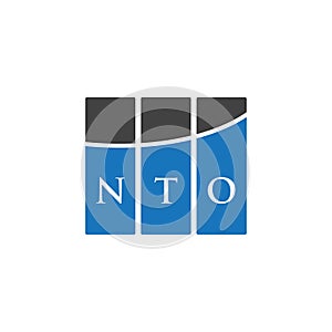 NTO letter logo design on WHITE background. NTO creative initials letter logo concept. NTO letter design.NTO letter logo design on photo