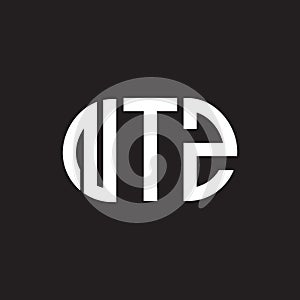 NTZ letter logo design on black background. NTZ creative initials letter logo concept. NTZ letter design