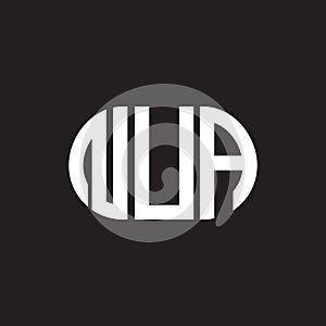 NUA letter logo design on black background. NUA creative initials letter logo concept. NUA letter design photo