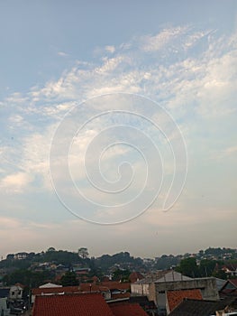 the nuances of the sky in the morning