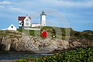 Nubble (Cape Neddick) Lighthouse on a Summer Day in Maine