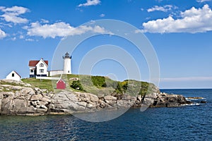 Nubble Lighthouse at Cape Neddick, Maine, United States of America 