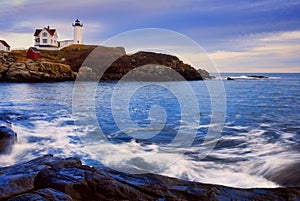 Nubble Lighthouse with Soft Water