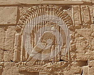 The Nubian God Mandolis in Kalabsha temple in Aswan