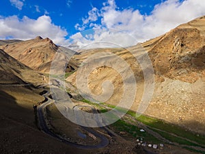 Nubra Valley Ladakh Union Territory India . Mountains . Scenics roads . Tourism .