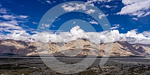 Nubra Valley and Shyok river view from Diskit Gompa