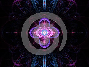Nuclear cold fusion abstract fractal background