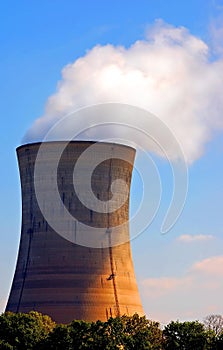 Nuclear cooling tower photo