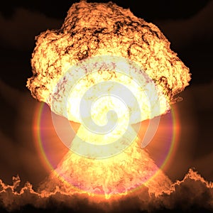 Nuclear explosion.