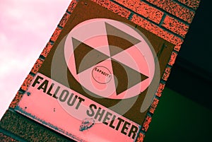 Nuclear Fallout Shelter Sign