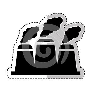 Nuclear plant chimney icon