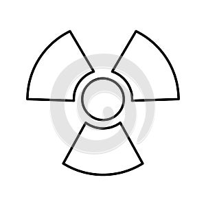 Nuclear plant isolated icon