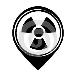 Nuclear plant isolated icon