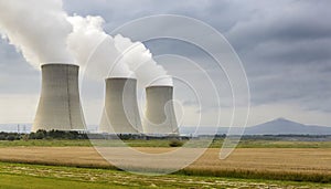 nuclear power plant cooling towers