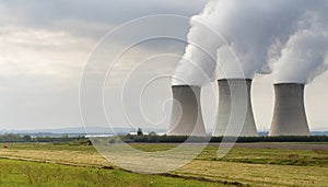 nuclear power plant cooling towers