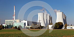 Nuclear power plant, cooling towers - Slovakia