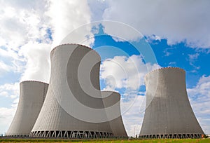 Nuclear power plant Dukovany in Czech Republic Europe.