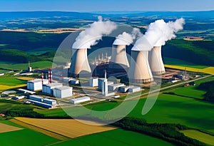Nuclear power plant Dukovany in Czech Republic Europe photo